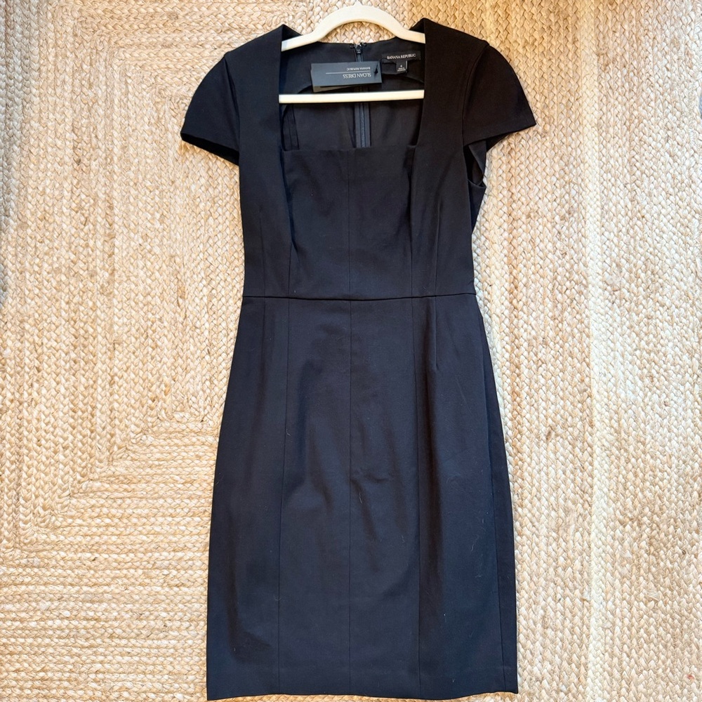 Banana Republic Classic Black Midi Dress